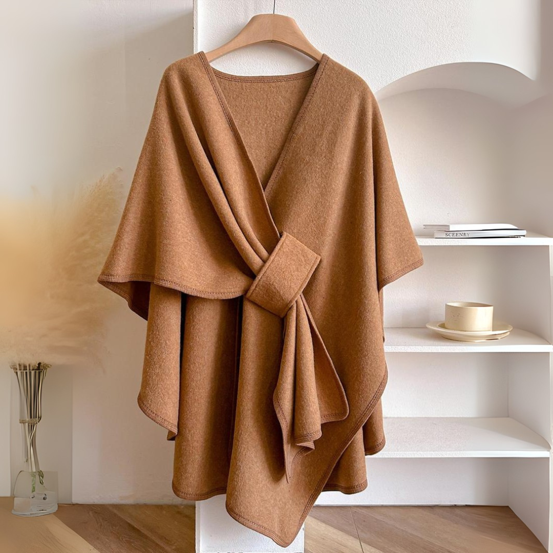 Teysia - drapierter Schal mit Soft-Touch-Finish