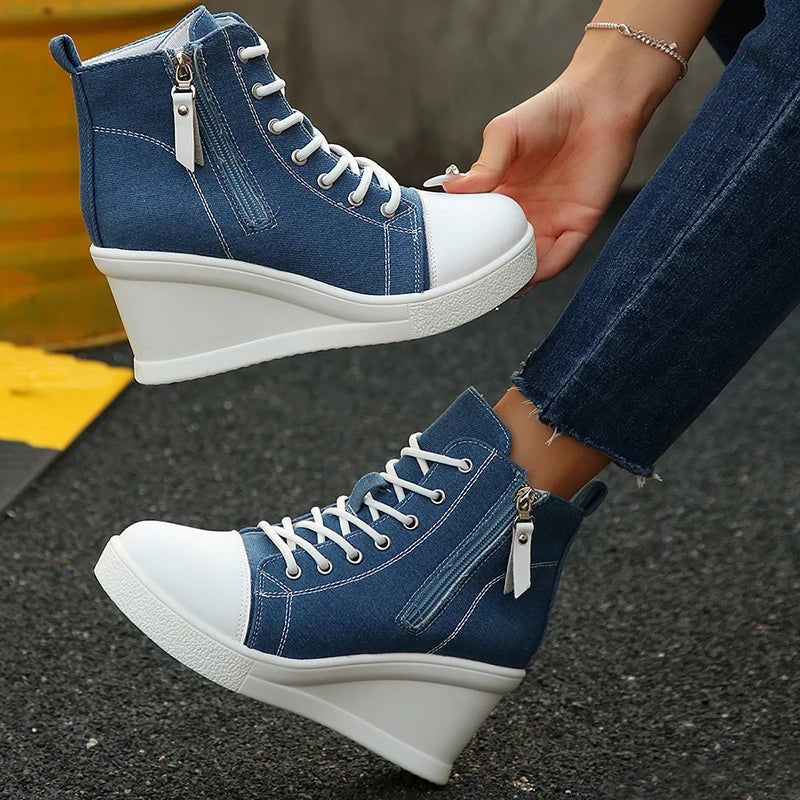 Harper - Skulptural geformte Keilsneaker