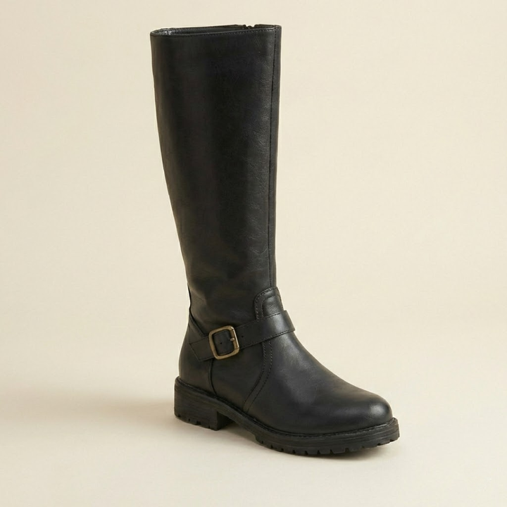 Estera - Elegante Stiefeletten mit Doppelreißverschluss und Blockabsatz