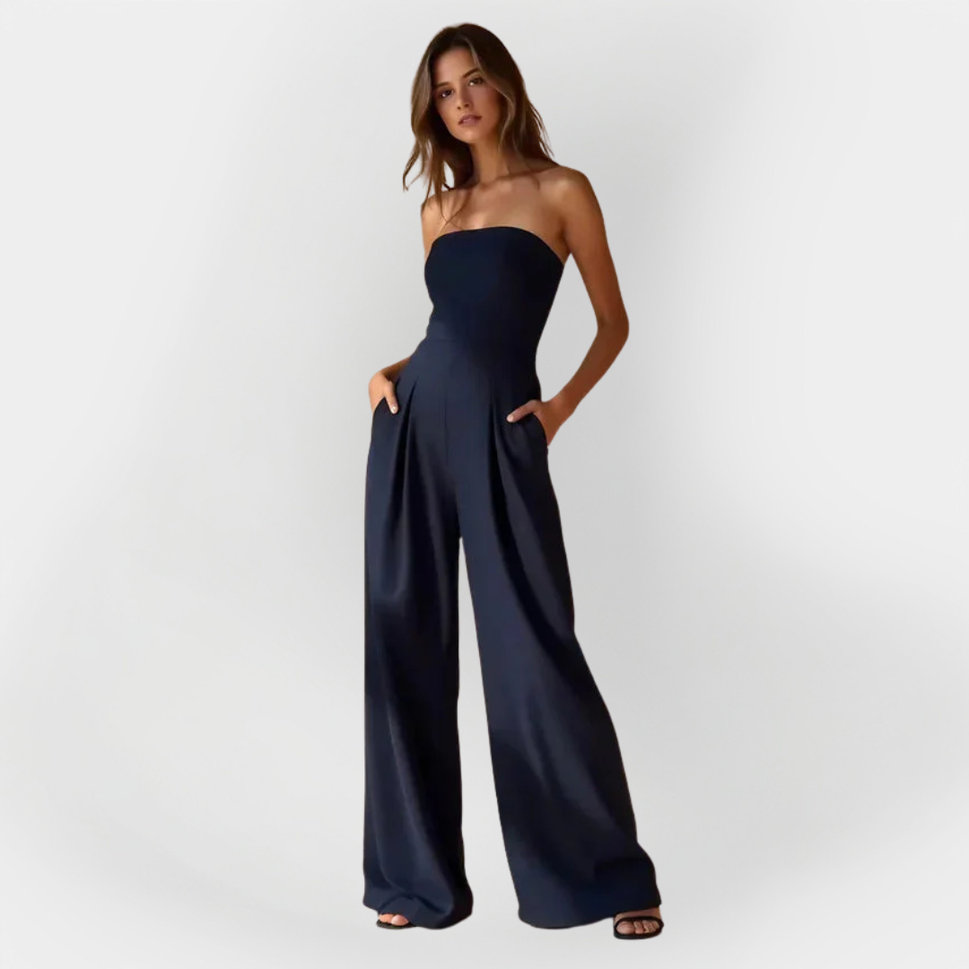 Zerya - Trägerloser Soft-Touch-Jumpsuit
