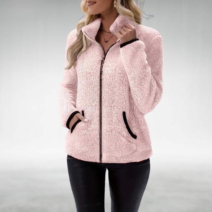 Zafrielle - Softtouch-Jacke mit durchgehendem Reißverschluss