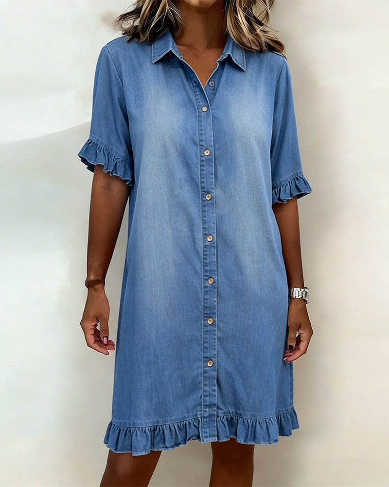 Kirella - Hemdblusenkleid mit Knopfleiste