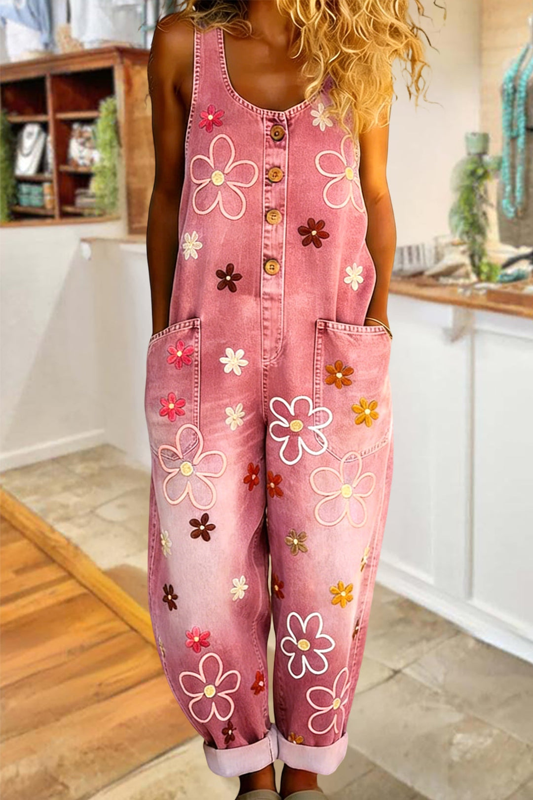 Wenara - Geblümter Jumpsuit