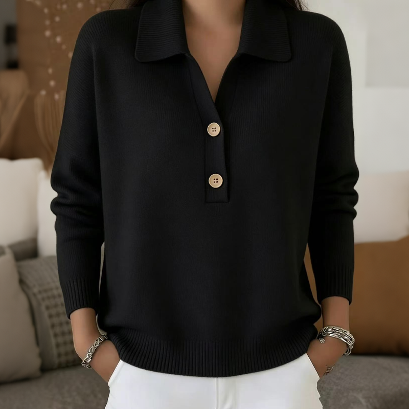 Belisara - Extraweicher V-Ausschnitt-Pullover