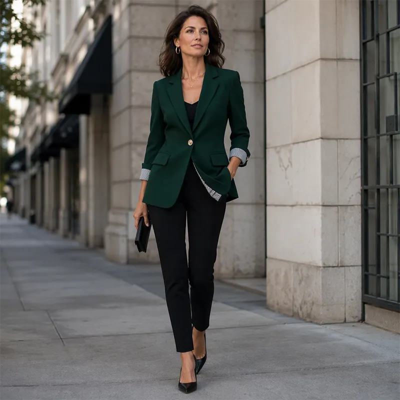 Neravelle - Taillierter Blazer mit aufkrempelbaren Ärmeln
