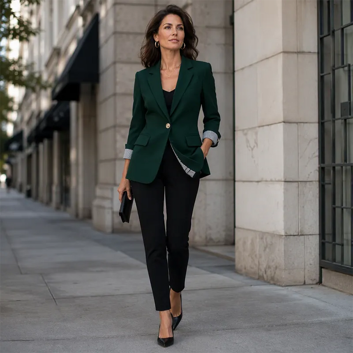 Neravelle - Taillierter Blazer mit aufkrempelbaren Ärmeln