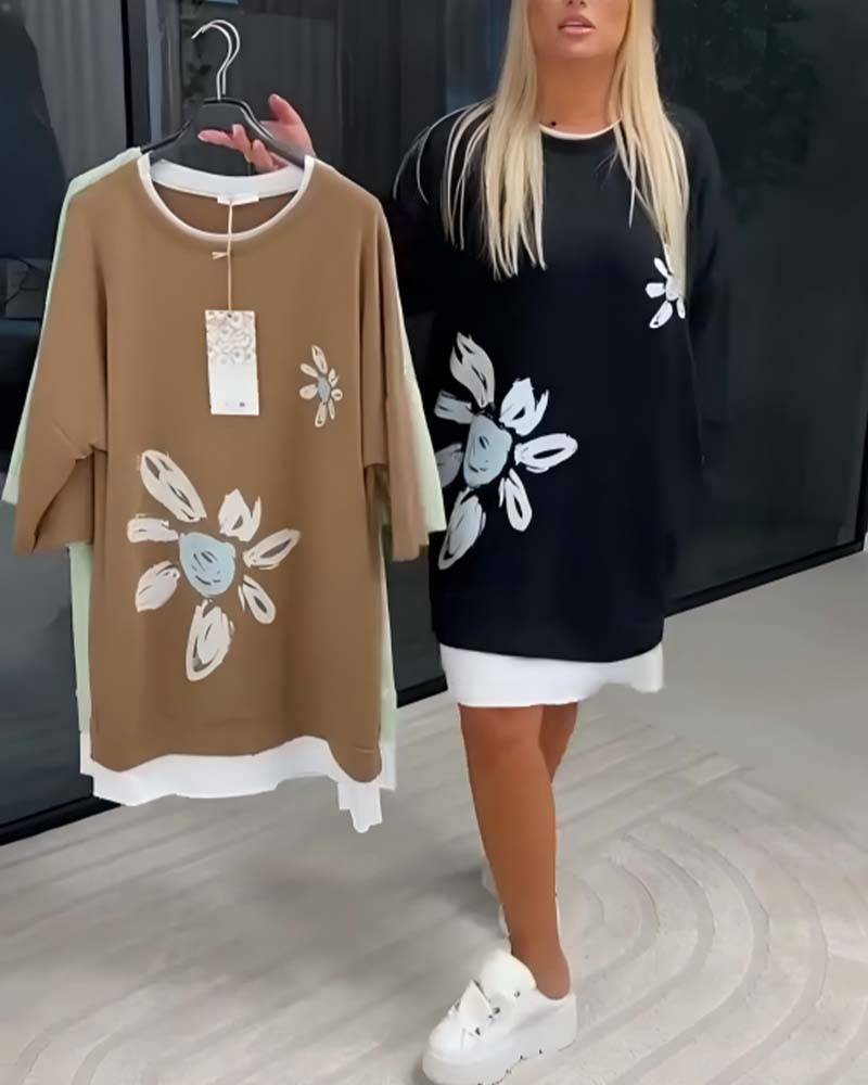 Helia - Soft-Touch-Sweatshirtkleid