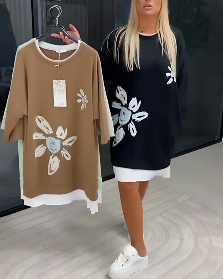 Helia - Soft-Touch-Sweatshirtkleid