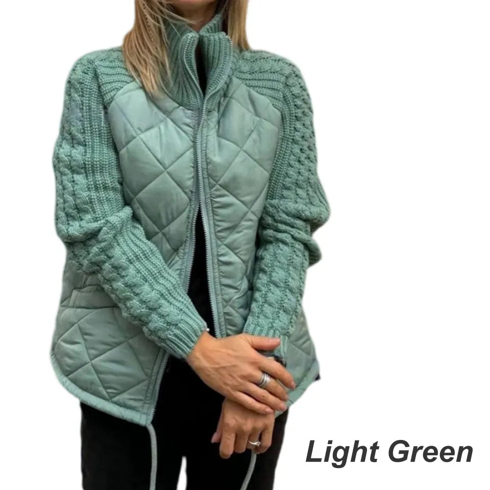 Corisanna - Warme Strickjacke mit Frontreißverschluss