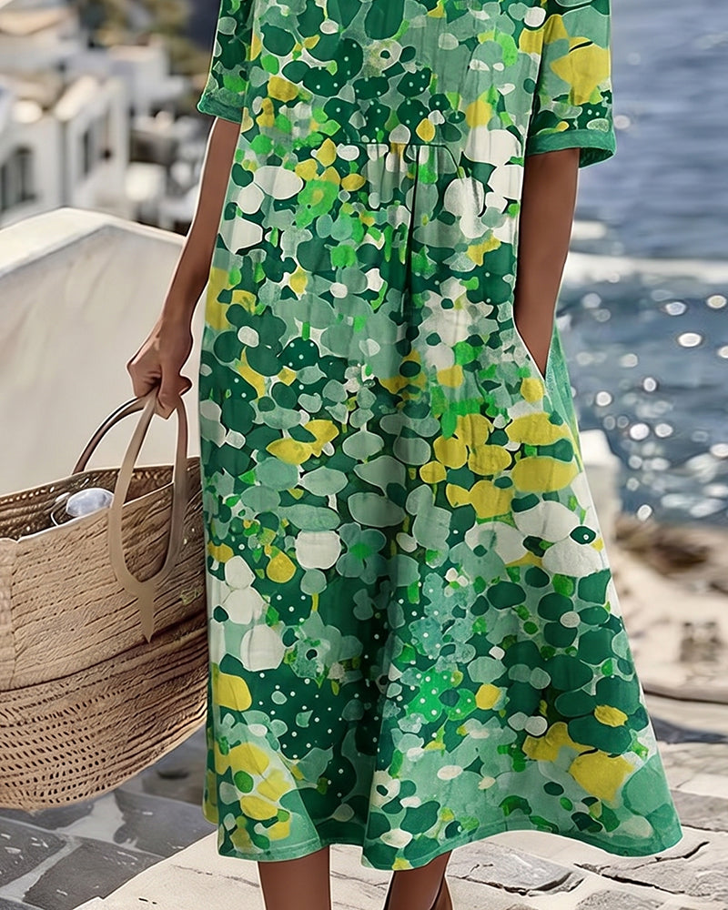 Adria - Soft-Touch A-Linien-Midikleid