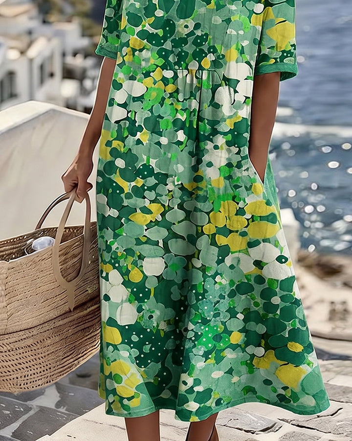 Adria - Soft-Touch A-Linien-Midikleid