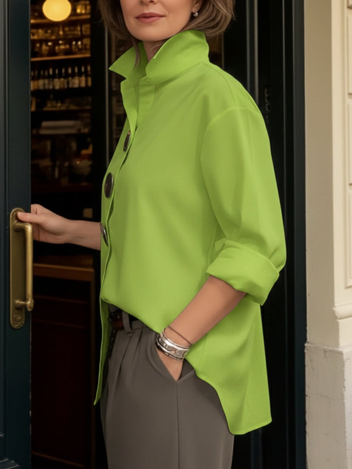 Marisen - stylische, lässige Bluse mit Knopfleiste