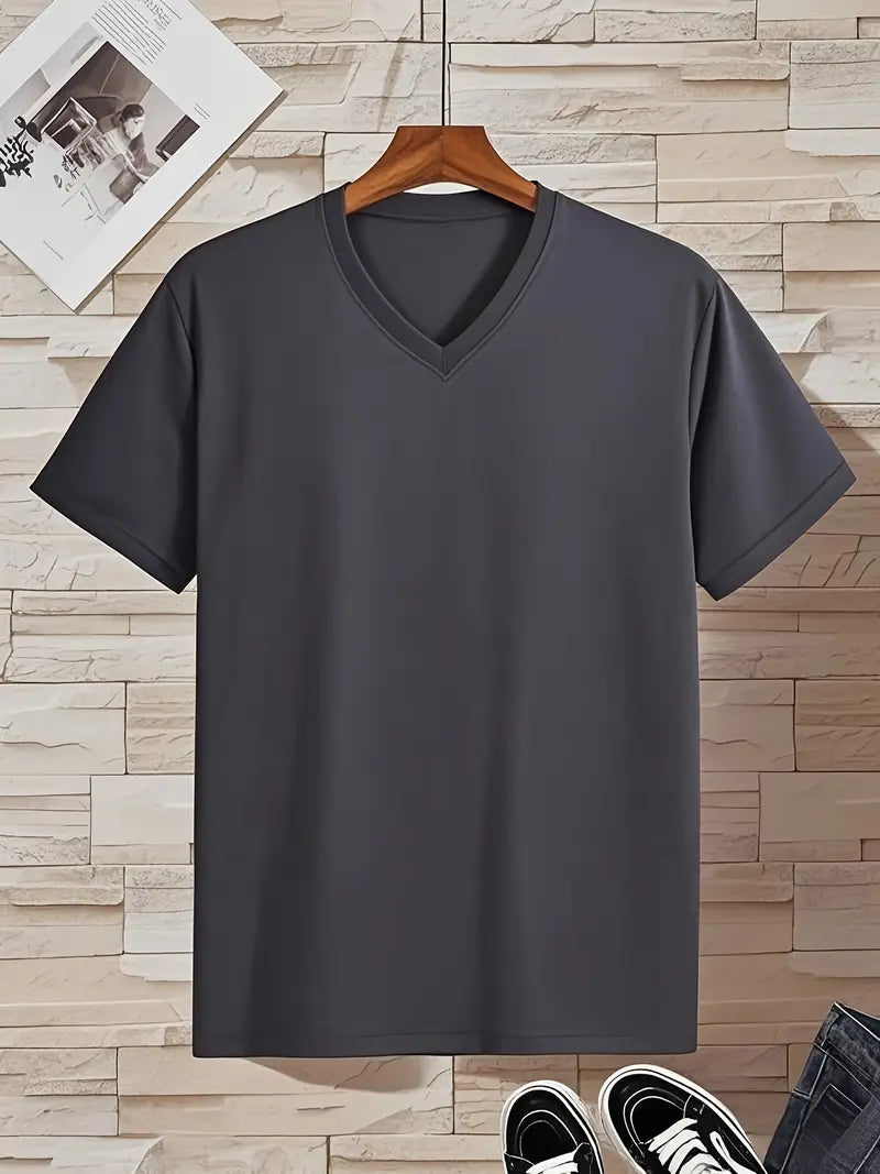 Trevor - Soft-Touch-T-Shirt mit V-Ausschnitt