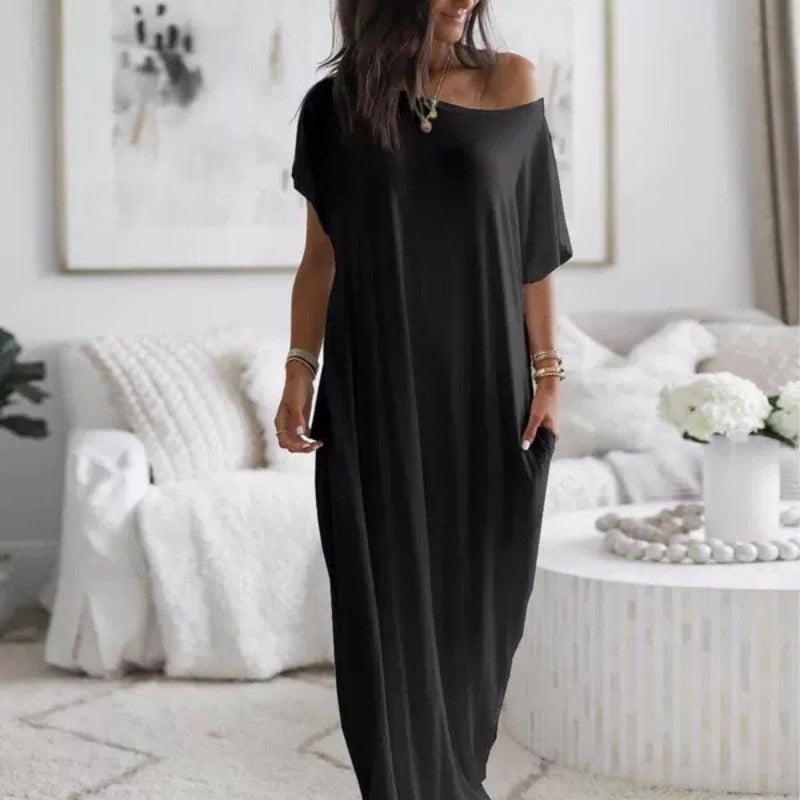 Ulissa - Schulterfreies Maxikleid