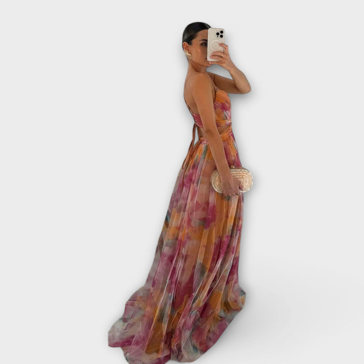 Veyna - figurformendes Maxikleid