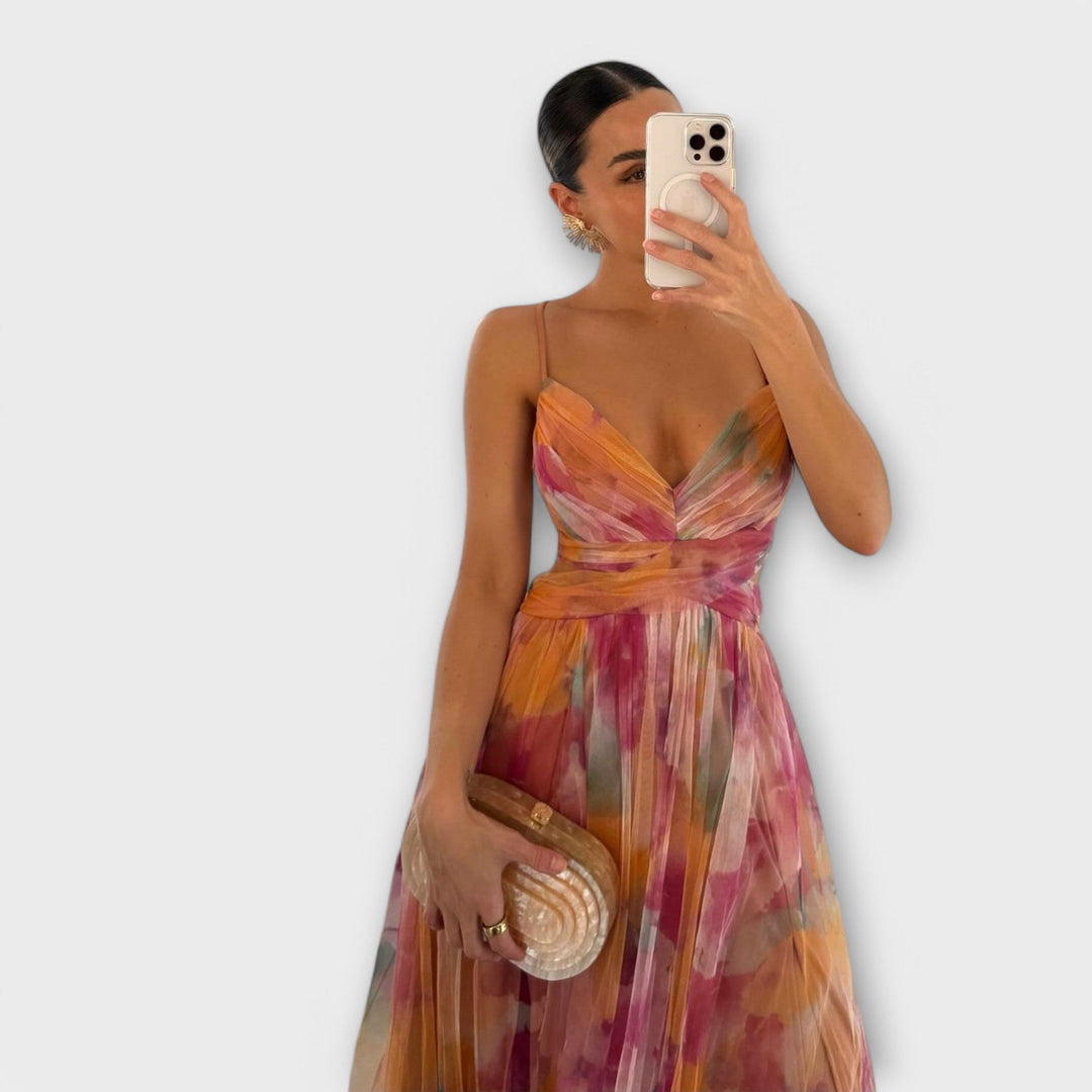 Veyna - figurformendes Maxikleid