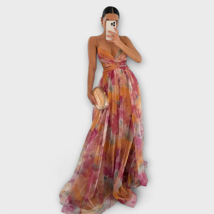 Veyna - figurformendes Maxikleid