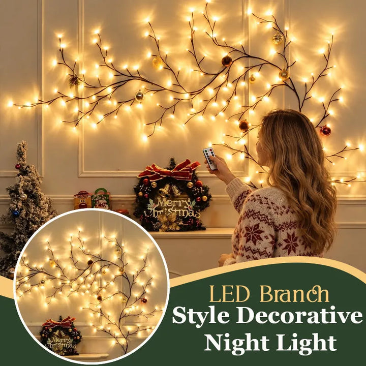 Aster - Stimmungsvolle LED-Nachttischlampe im Zweig-Design