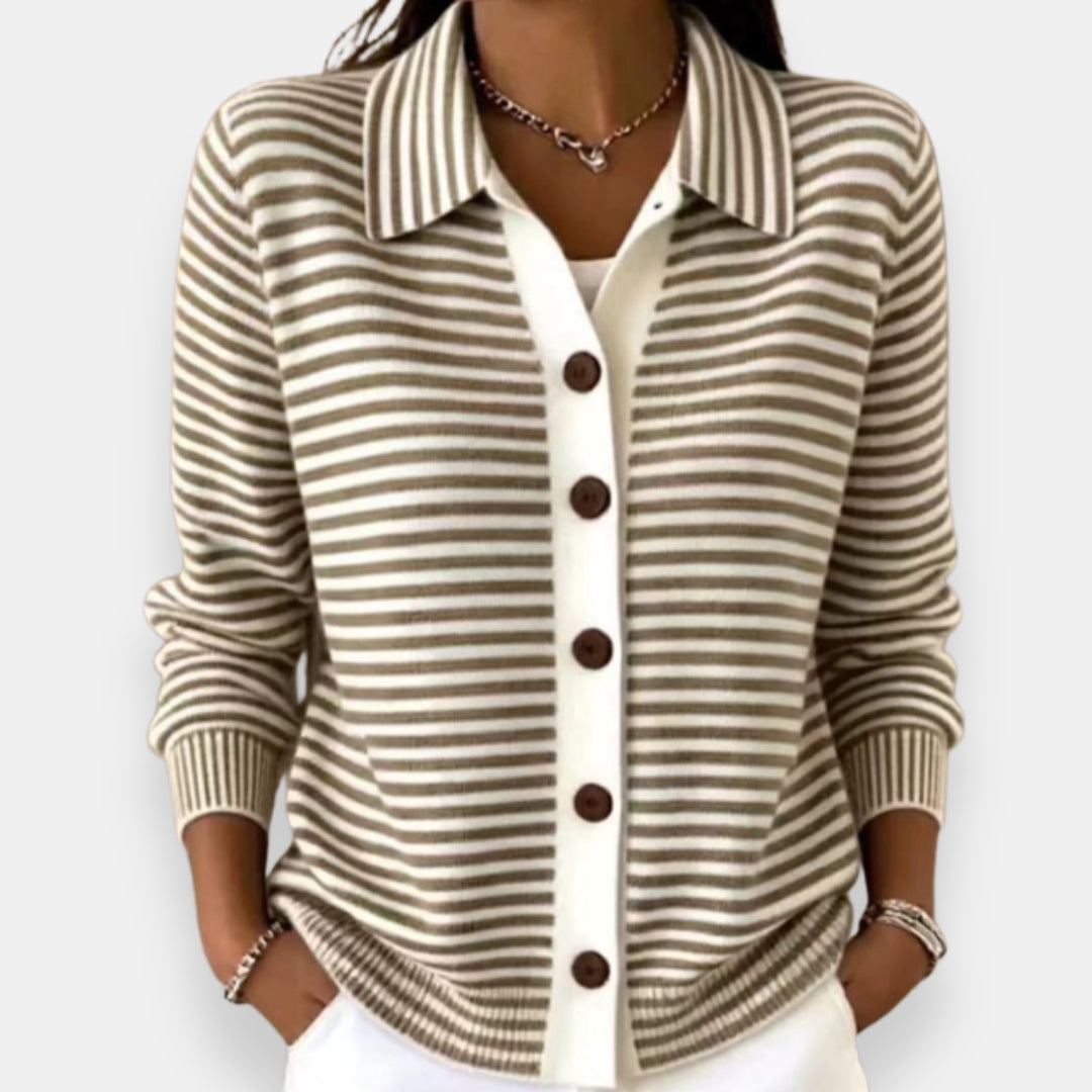 Briana - weicher, gestreifter Cardigan
