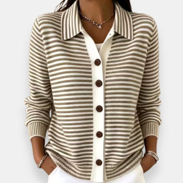 Briana - weicher, gestreifter Cardigan