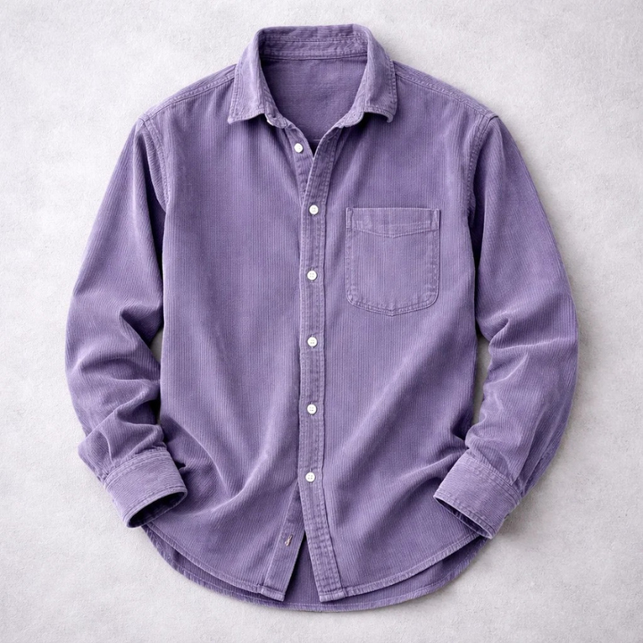 Hendrix - Cordhemd mit Knopfleiste