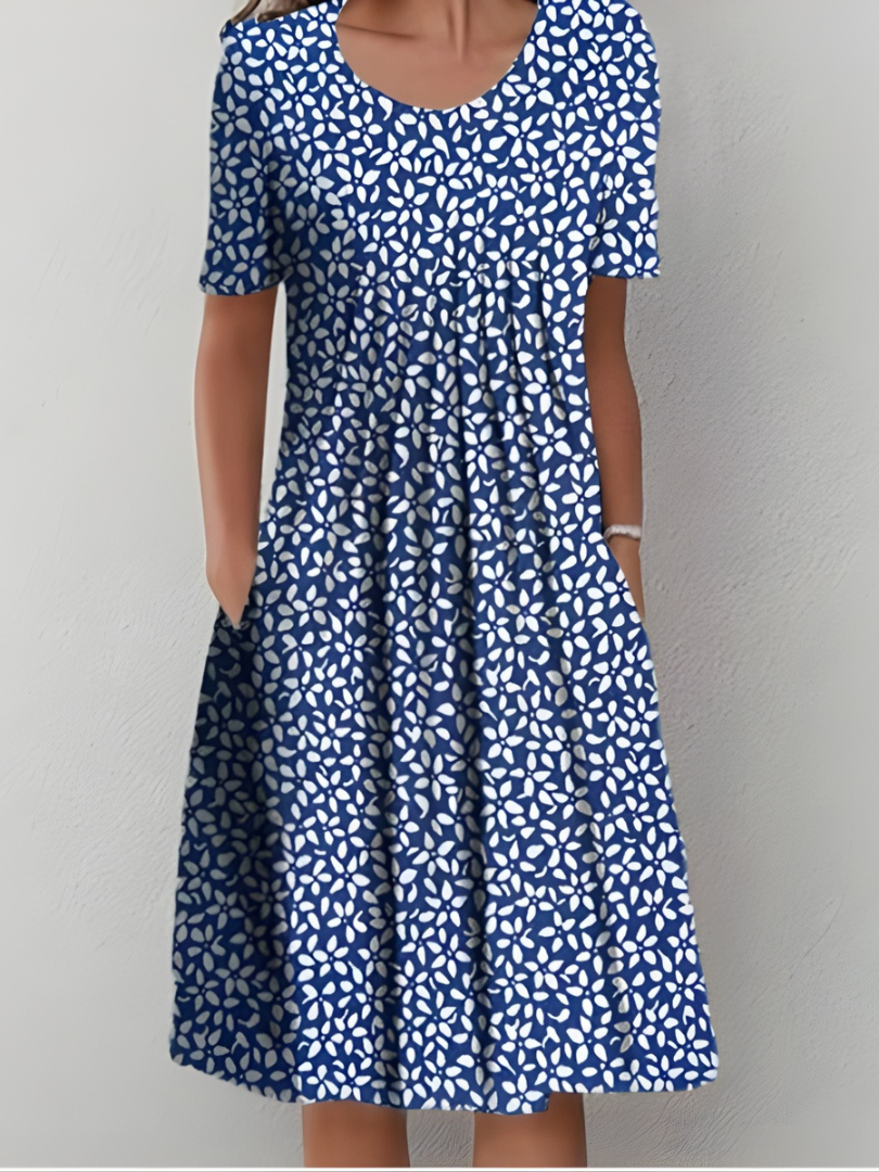 Amelia - Plissiertes Softtouch-Kleid