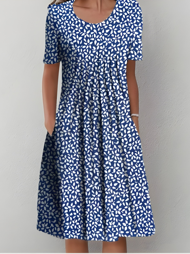Amelia - Plissiertes Softtouch-Kleid