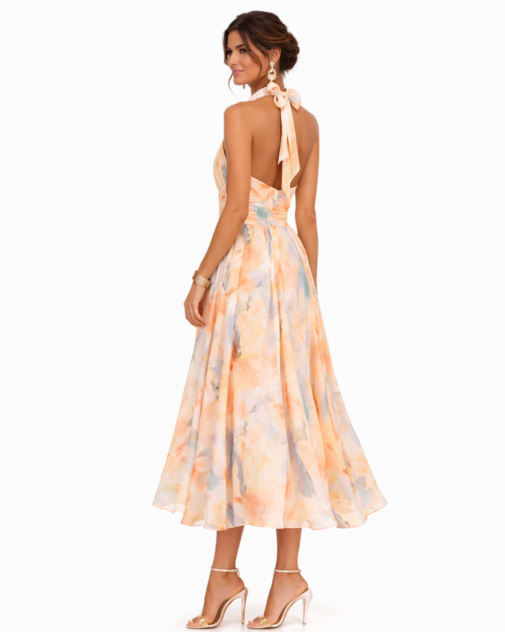 Lucille - Leichtes Neckholder-Maxikleid