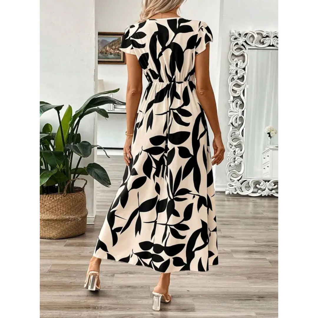 Hanneli - weiches Wickel-Maxikleid