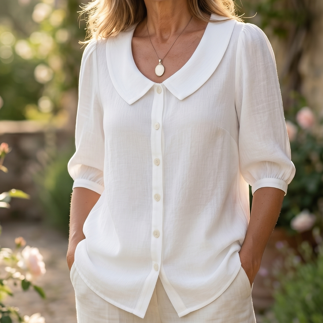 Phaelyn - Leichte Bluse mit Rundhalsausschnitt