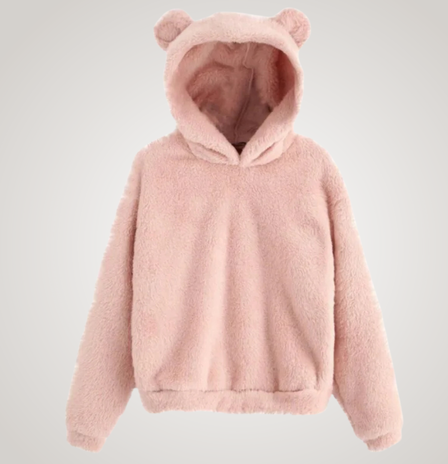Tialyn - Plüsch-Hoodie mit Bärenohren