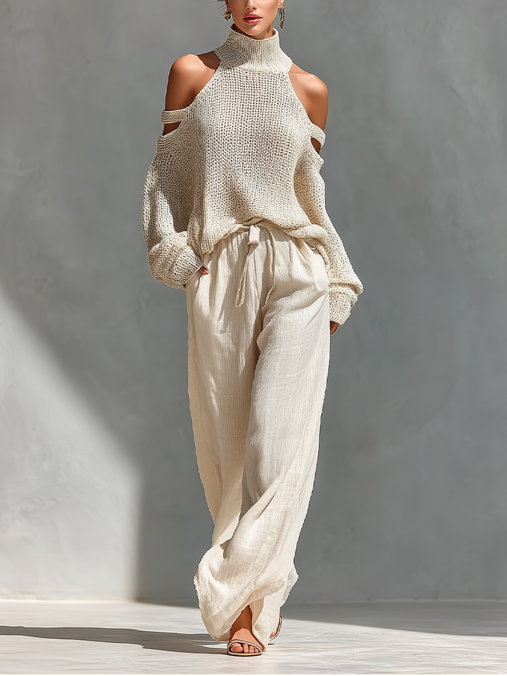 Diorelle - Set aus Stricktop und weiter Hose