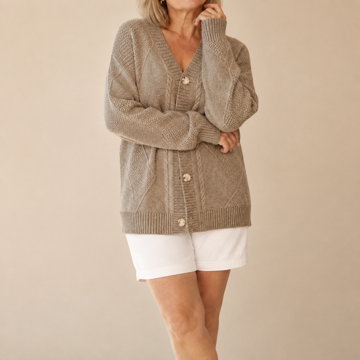 Halcyon - Soft-Touch-Cardigan mit Knöpfen