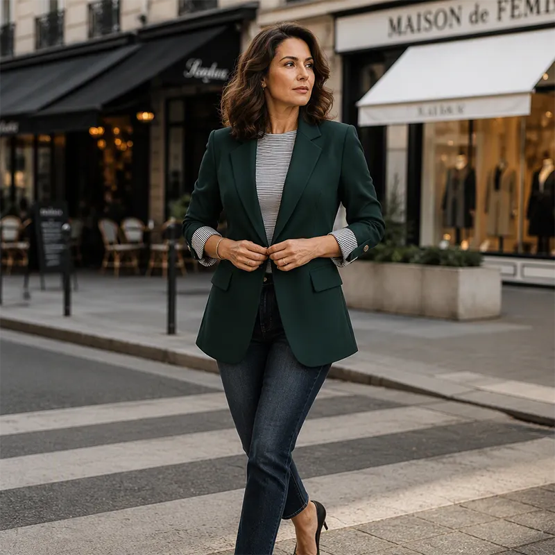 Neravelle - Taillierter Blazer mit aufkrempelbaren Ärmeln