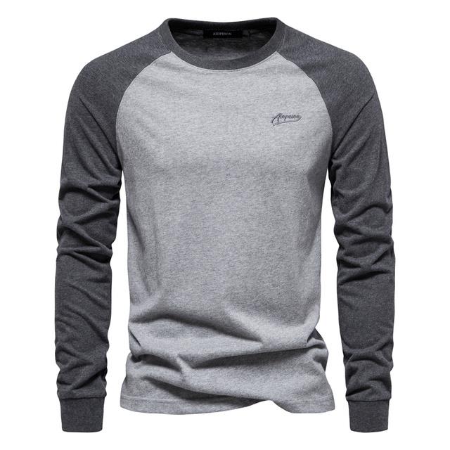 Arvex - Soft-Touch Langarm-T-Shirt mit Rundhalsausschnitt