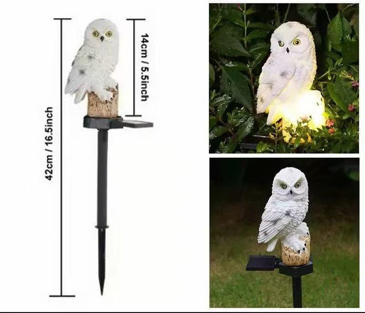 Amora - Dekorative Eulen-Gartenlampe