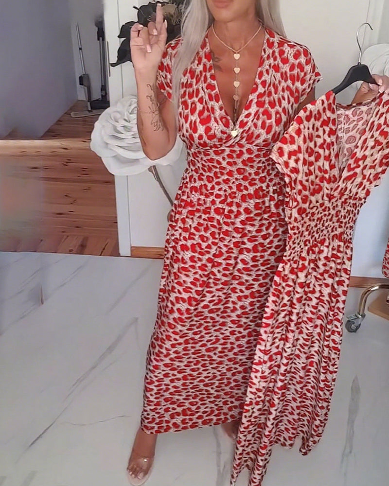 Benara - Printkleid mit V-Ausschnitt