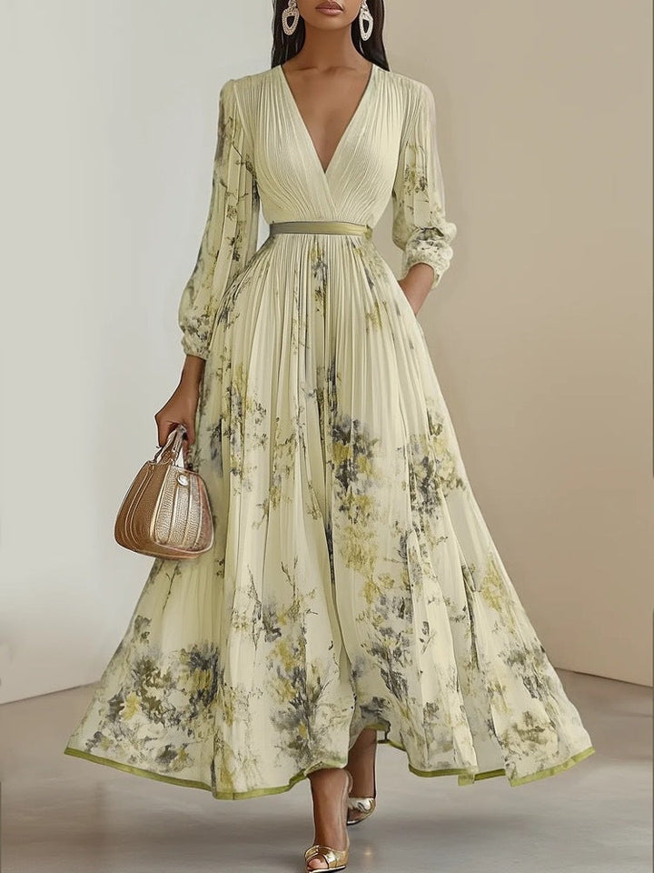 Nadia - geblümtes Midikleid