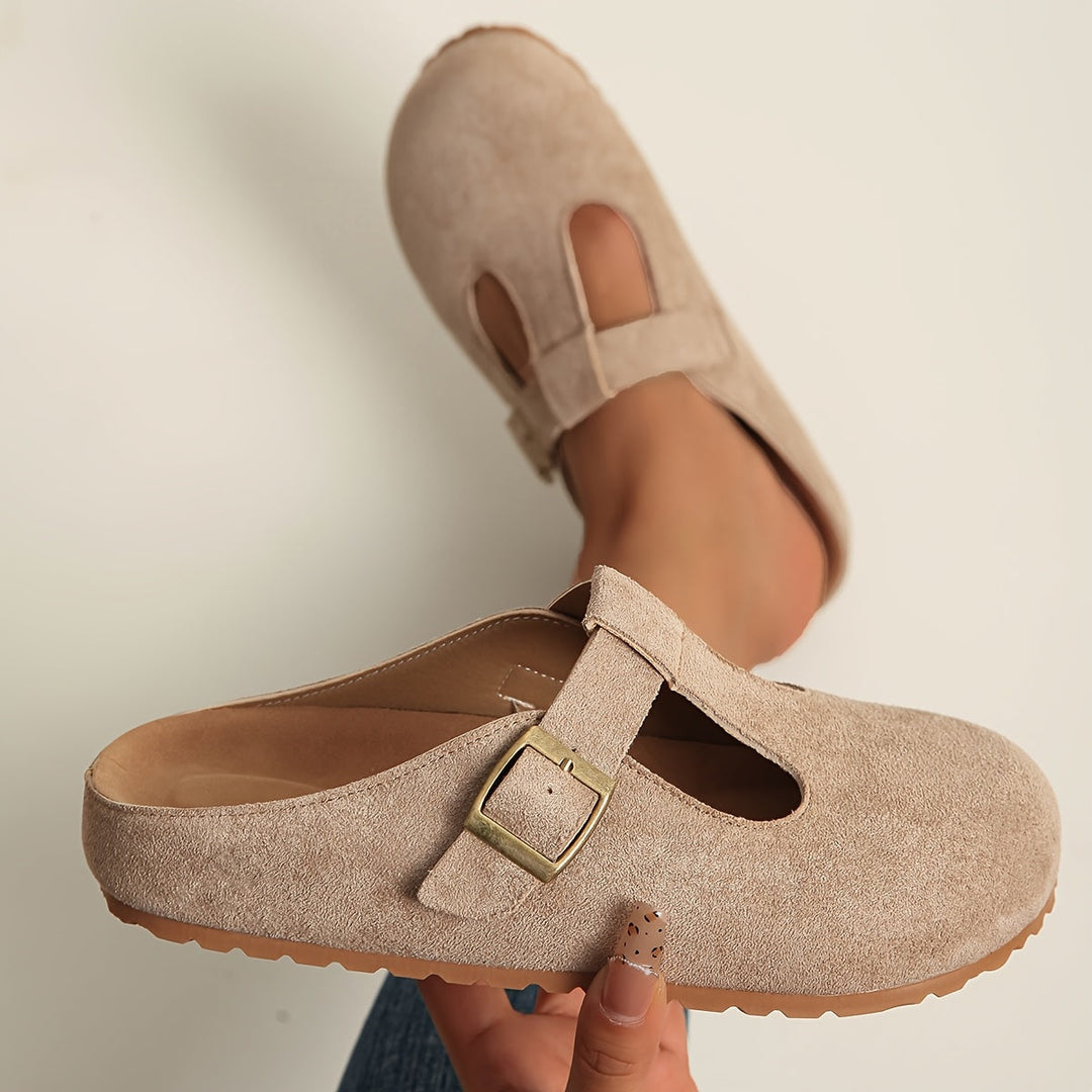 Korae - T-Riemchen-Clogs mit Schnalle