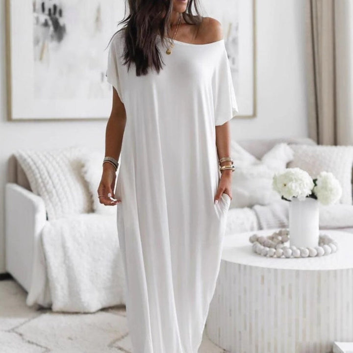 Ulissa - Schulterfreies Maxikleid