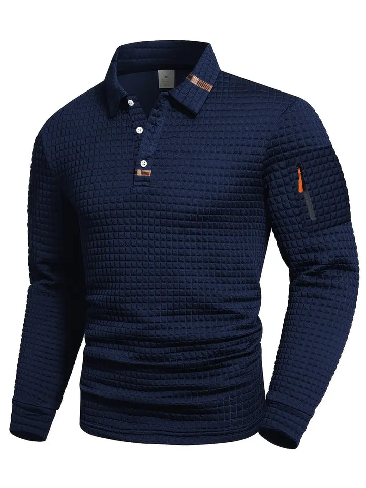 Reeve - Strukturiertes Poloshirt