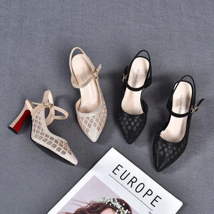Delyse - Hochwertige Blockabsatz-Pumps
