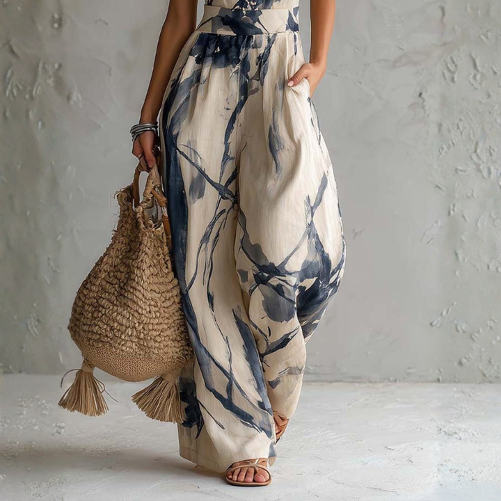 Elodiea - Leichter Jumpsuit mit Tinten-Effekt
