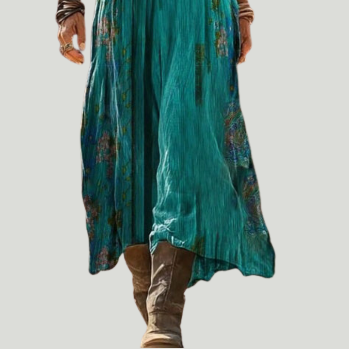 Lymira - Geblümtes Soft-Touch-Midikleid