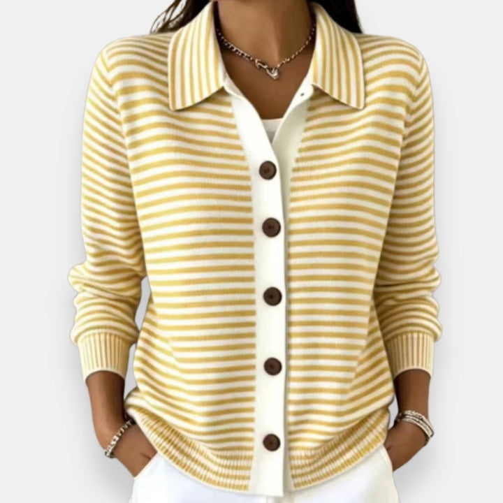 Briana - weicher, gestreifter Cardigan