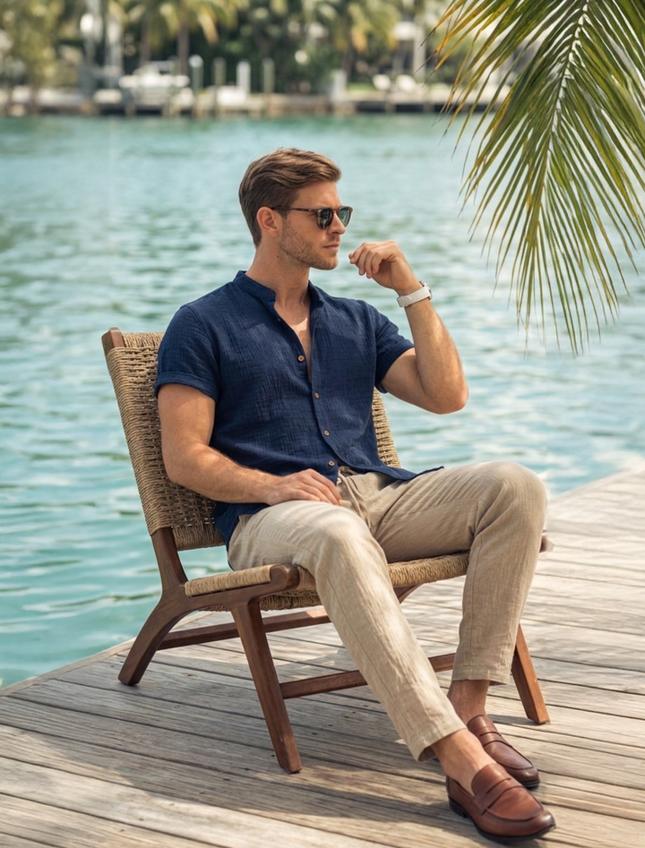 Adrian - Leichtes Sommer-Set aus Hemd und Hose