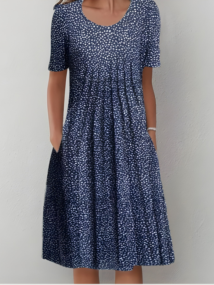 Amelia - Plissiertes Softtouch-Kleid