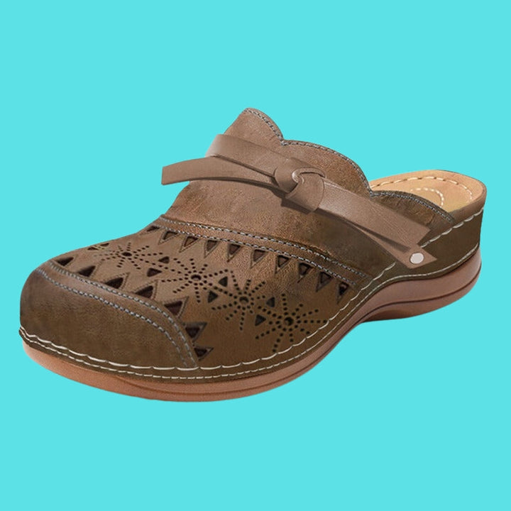 Aerina - Flache, gepolsterte Mules