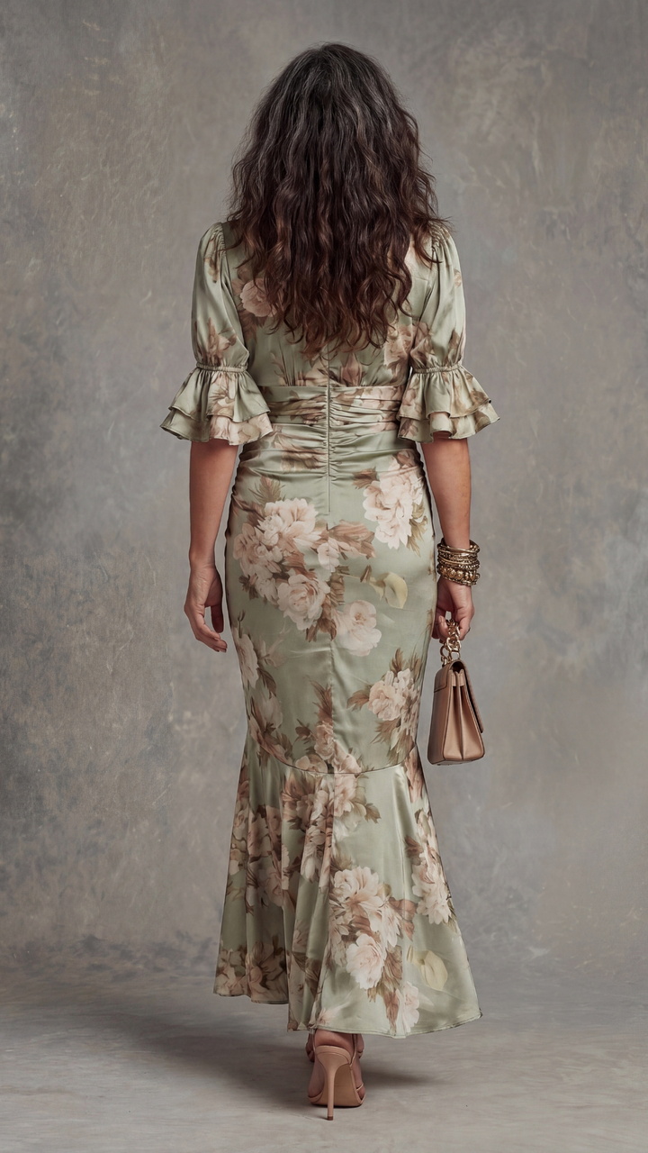 Yareen - Soft-Touch-Blumenkleid