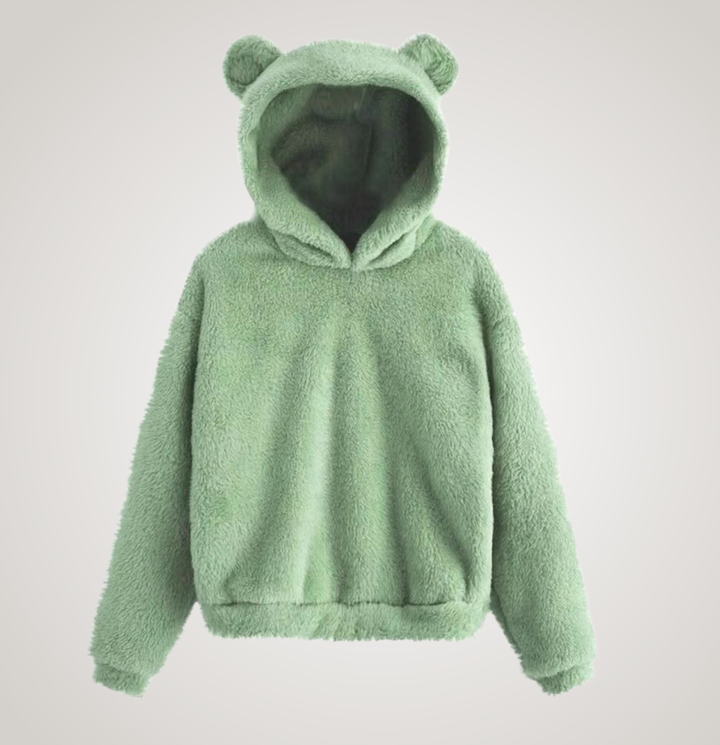 Tialyn - Plüsch-Hoodie mit Bärenohren